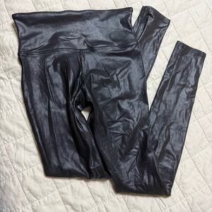SPANX Glossy Black Leggings